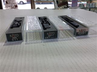 (3) Kato Locomotives #2007-1 #2002 #2006-1 Model Trains Very Nice